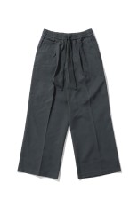 PLEAT FRONT DRAWSTRING PANT - IRON GREY (RW00304)