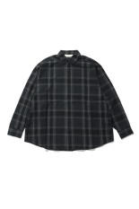 BUTTON UP SHIRT - VINTAGE BLACK PLAID (RW00308)