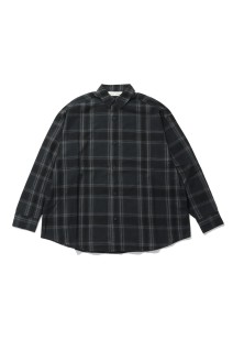 BUTTON UP SHIRT - VINTAGE BLACK PLAID (RW00308)