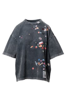 BLEACHED KIDS STICKER TEE - BLACK (K16TS781)