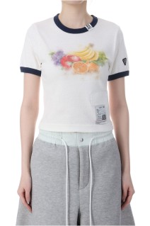 FRUIT PRINTED MINI TEE - WHITE (K16TS792)