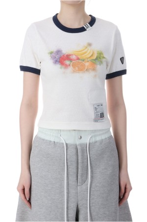 FRUIT PRINTED MINI TEE - WHITE (K16TS792)