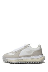 LARRY LEATHER/NYLON LOW - WHITE (A14FW703) (~Size39)
