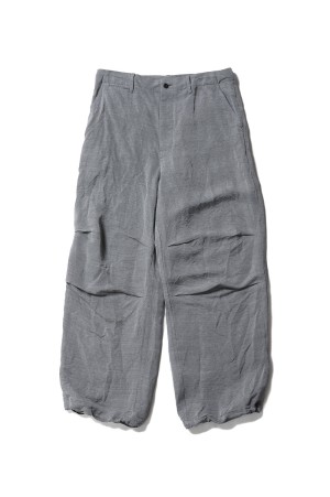 Linen Cupro Hopsack Military Pants - GRAY (GM261-40377)