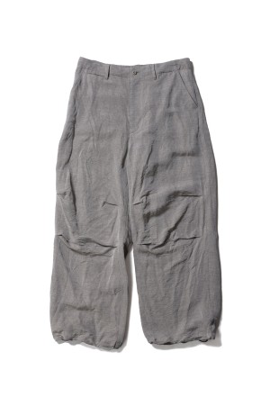 Linen Cupro Hopsack Military Pants - TAUPE (GM261-40377)