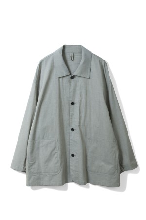 Cotton Wool Poplin Oversized Coverall - GRAY (GM261-30306)