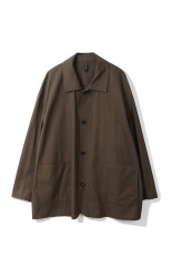 Cotton Wool Poplin Oversized Coverall - BROWN (GM261-30306)