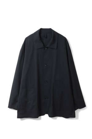 Cotton Wool Poplin Oversized Coverall - BLACK (GM261-30306)