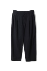 Cotton Wool Poplin Oversized Slacks - BLACK (GM261-40308)