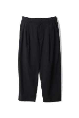 Cotton Wool Poplin Oversized Slacks - BLACK (GM261-40308)