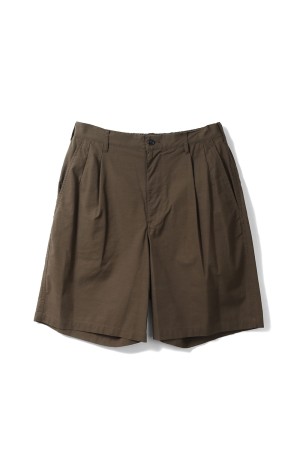 Cotton Wool Poplin Oversized Shorts - BROWN (GM261-40309)