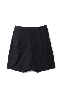 Cotton Wool Poplin Oversized Shorts - BLACK (GM261-40309)