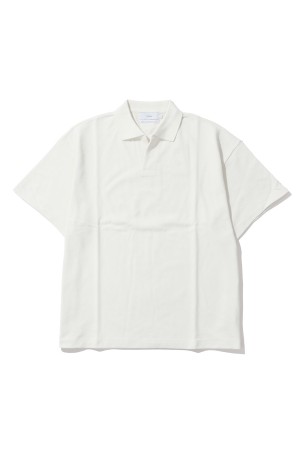 Cotton Pique Jersey S/S Skipper Polo - PEARL WHITE (GU261-70416)