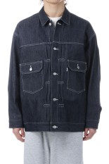 Selvage Denim Jacket - INDIGO_RIGID (GU261-20054RB)