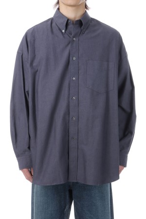 Oxford L/S Oversized B.D Shirt - GRAY (GM261-50021B)