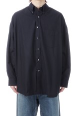 Oxford L/S Oversized B.D Shirt - BLACK (GM261-50021B)