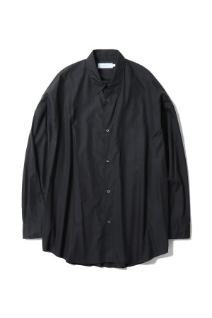 Broad L/S Oversized Regular Collar Shirt - BLACK (GM261-50001B)