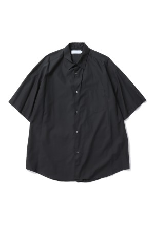 Broad S/S Oversized Regular Collar Shirt - BLACK (GM261-50003B)