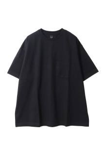 S/S Oversized Pocket Tee - BLACK (GU261-70114B)