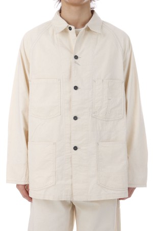 Vintage Twill Raglan Sleeve Coverall - Natural (1019095)