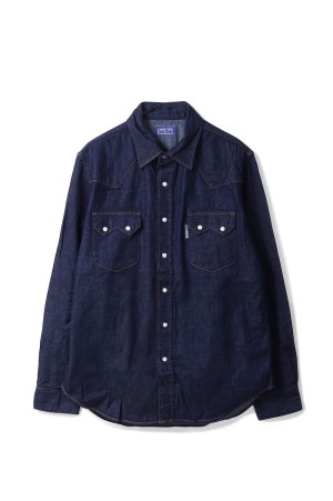 Light Denim Western Shirts - Navy (1005988)