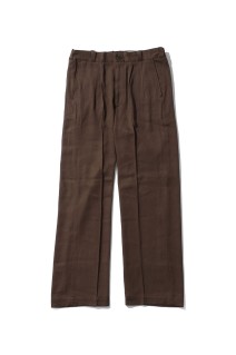 FRONT TUCK ARMY TROUSER / COFFEE (261OJ-PT09)
