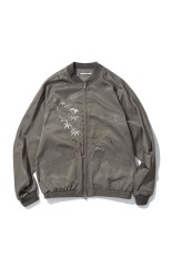 STUNNING RAYON SOUVENIR JACKET / MOREL (261OJ-JK25)