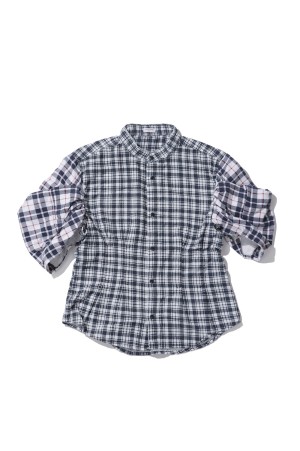 GATHERED SHIRT - FLANNEL-1 (OP-532)
