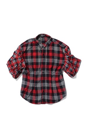 GATHERED SHIRT - FLANNEL-2 (OP-532)