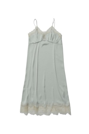 Satin Lace Dress - MINT (12610317)