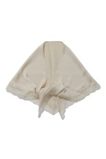 Satin Lace Scarf - IVORY (12611027)