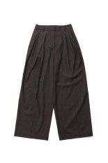 Lightweight Tuck Trousers - DARK BROWN (12610723)