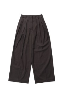Lightweight Tuck Trousers - DARK BROWN (12610723)
