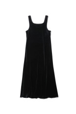 Velour Pencil Dress - BLACK (12620303)