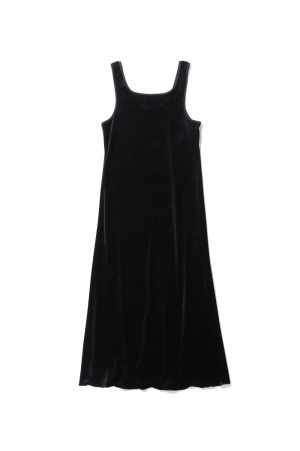 Velour Pencil Dress - BLACK (12620303)