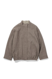 Silknep Tweed Blouson - GRAY BEIGE (12620203)