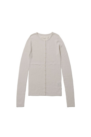 Silkwool Knit Cardigan - CHARCOAL GRAY (12620501)