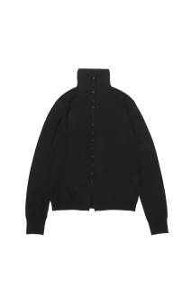Turtleneck Button Knit - BLACK (12620510)