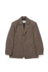 Wool100% Check Jacket - CAMEL (12620101)