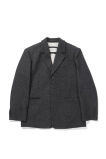 Wool100% Over Jacket - CHARCOAL GRAY (12620105)