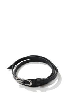 Oval Backle Narrow Belt - SILVER (12621017)