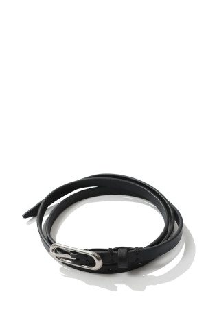 Oval Backle Narrow Belt - SILVER (12621017)