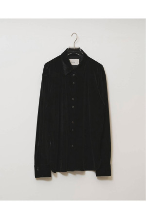 Roundhem Velour Shirts -BLACK (12620405)