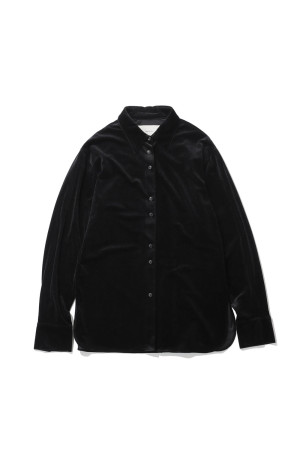 Roundhem Velour Shirts -BLACK (12620405)