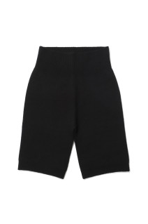 Seamless Knit Half Leggings  -BLACK (12620706)