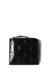 DOTS EMBOSSED LEATHER LINE C - BLACK (8Z-F031-051)