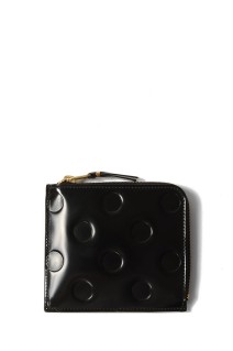 DOTS EMBOSSED LEATHER LINE C - BLACK (8Z-F031-051)