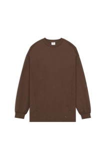 OVERSIZED LS TEE - 98 Chocolate (638056)*