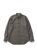 SUPER LIGHT WOOL SHIRT - TOP BROWN (A26AS04OS)