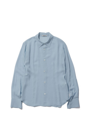 AIRY SILK GEORGETTE SHIRT - LIGHT BLUE (A26AS03GG)
